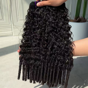 Extensions de cheveux bouclés Eurasiens exotiques et soyeux, tissage de cheveux humains bruts, haute élasticité, prix d'usine en gros - Product Image 1