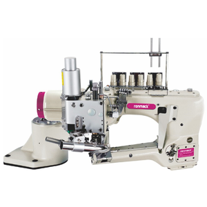 Machine à coudre industrielle à alimentation manuelle RONMACK RM-740D-452/460-E à lit plat, 4 aiguilles, 6 fils, avec moteur - Product Image 1