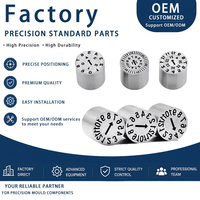 ZHENJIA Insert de dateur interchangeable et recyclable SUS420 pour marquage de date sur moule d'injection plastique de précision
