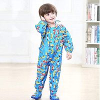 Imperméable en polyester une pièce avec capuche à motif de dessin animé pour enfants, idéal pour l'école, le camping et les excursions, pour garçons et filles, épais