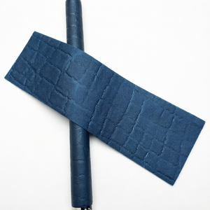 Enveloppe de queue de billard en cuir véritable noir matelassé, housse de poignée de queue de billard de remplacement, personnalisable - Product Image 1