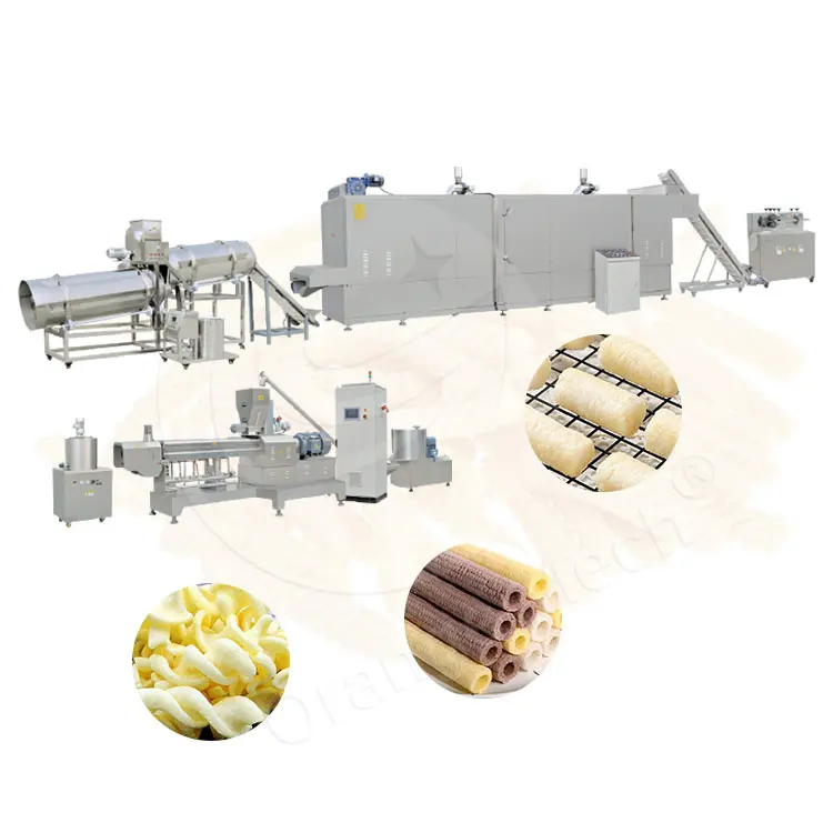 Machine de fabrication de snacks à extrusion automatique ORME Machine de production de riz soufflé Mini ligne de production de chips de maïs