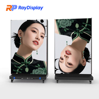 Affichage numérique portable, pliable et modulaire, P1.86 P2 P2.5, résistant à l'eau et aux chocs, écran d'affichage publicitaire LED