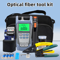 Compteur de puissance optique d'épissure FTTH Kit de réparation de sac à outils de couperet à fibres optiques VFL Fibra Optica Network Toolkit Set