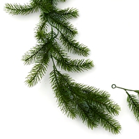 Rangkaian Daun Pinus Buatan 180cm, Hiasan Natal Hijau untuk Perapian, Tangga, dan Dekorasi Rumah