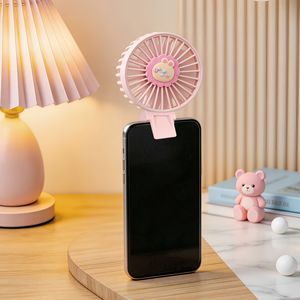 LingPan Portable Clip <b>Fan</b> <b>Mini</b> Rechargeable <b>USB</b> Hands-Free With Cute Design For Phone And Desk Use - Product Image 4