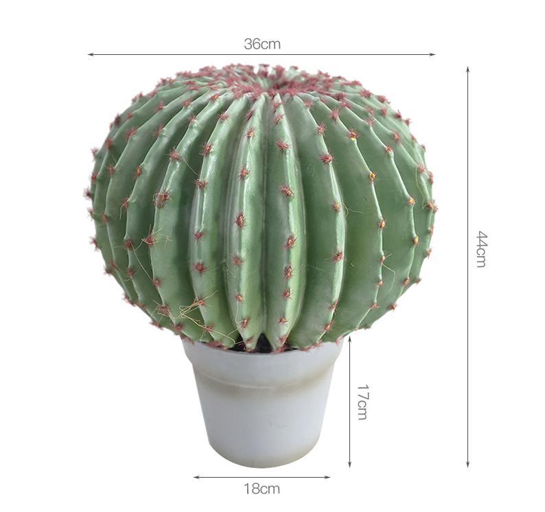 GROS cactus en velours rouge