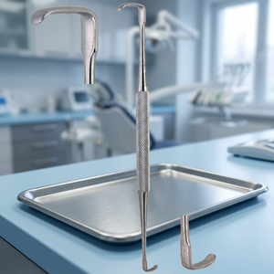 Retractor Ragnell de Acero Inoxidable de Doble Extremo en Ángulo Recto de 15.5 cm, Instrumento Quirúrgico con Certificación CE para Uso en Cirugía General - Product Image 3