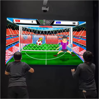 Système de jeu interactif de football 3D d'intérieur le plus vendu pour enfants, projecteur de sol avec logiciel, dispositif de jeu en plastique pour aire de jeux