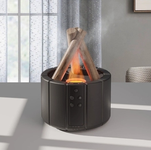 Smart Home <strong>Aroma</strong> Diffuser 3D Flame Wood Grain Humidifier with Essential Oil Air Fresheners Bonfire <strong>Scent</strong> <strong>Aroma</strong> for Aromatherapy - Product Image 5