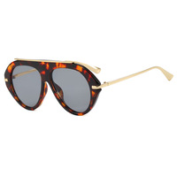 Lunettes de soleil pilote style grenouille UV400 monture intégrale 2026 Nouvelle Arrivée Rétro Vintage Forme originale pour la conduite