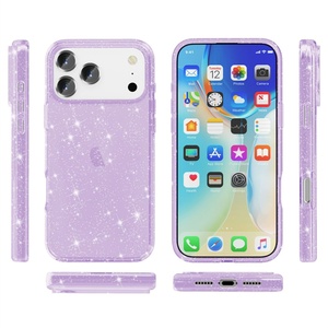 เคสใสวิบวับสำหรับ iPhone 16 Pro Max  พร้อมกลิตเตอร์  สำหรับ iPhone 15 Plus 14 Pro 13 Mini 12 11 XR 7 8 SE 4  แบบหรูหราสำหรับผู้หญิง - Product Image 2