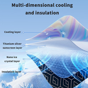 Heavy Duty Fabric Front Windshield <b>Shade</b> with Iridescent Color UV and Heat - Product Image 6