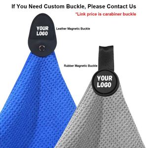 Toalla de Limpieza Deportiva de Microfibra Tipo Waffle Ultra Absorbente con Logotipo Bordado Personalizado y Gancho para Colgar, Suministrada por Fábrica - Product Image 4