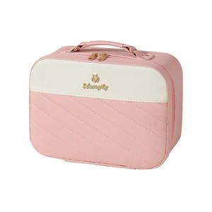 Caja de <span class=keywords><strong>maquillaje</strong></span> portátil de gran capacidad con cierre de cremallera y espejo LED Nuevo tipo adolescente para neceser hecho de material de PU - Product Image 6