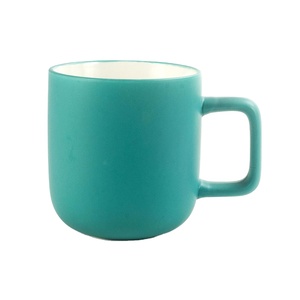 Bán <span class=keywords><strong>HOT</strong></span> 11Oz Tùy Chỉnh Matte 4 Màu Cốc Cà Phê Đặt Trà Gốm Cốc Cà Phê Với Nắp Gỗ Khay Quà Tặng - Product Image 3