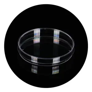 90mm 100mm 150mm Round Sterile Plastic PS Stackable Mini Petri Dish Cell Culture Dish