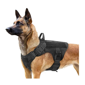 Arnés de <span class=keywords><strong>chaleco</strong></span> sin tirones de nailon ajustable para perros grandes Diseño táctico con características sostenibles - Product Image 2