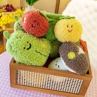 Boneka Sayuran Plush Siap Kirim Set Boneka Sayuran Lucu Lembut dan Bulu-Bulu untuk Dekorasi Rumah dan Grosir