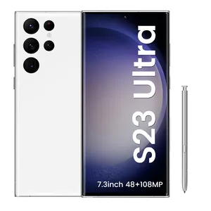 New 2023 PHONE S23 Ultra 16GB+1TB 5G 7.2-inch MTK6889 48MP 108MP with built-in pen Android 12 smartphone