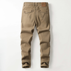 Nouveau style de <span class=keywords><strong>pantalon</strong></span> d'affaires décontracté pour homme, sarouel grande taille confortable pour garçon avec taille moyenne, coupe ample, devant plat pour l'hiver - Product Image 2