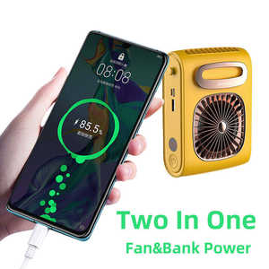 Ventilador USB Portátil Recargable con Clip para Cintura, Mini Ventilador Eléctrico Colgante con Cargador de Teléfono y Banco de Energía para Exteriores - Product Image 3