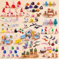 Figurines de gâteaux imprimées en 3D, fruits, légumes, animaux, meubles miniatures pour maison de poupée, cuisine, jouet pour enfant, cadeau
