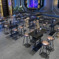 Vente en gros OEM ODM, design moderne, tables de discothèque, KTV, clubs, bistros, restaurants, chaises hautes, tabourets de bar, ensemble de meubles de bar commerciaux