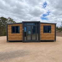 Casa Contenedor Expandible, Estructura de Acero Plegable, Edificio Prefabricado, Espacio de Vivienda Móvil, Solución Residencial de Lujo, Fácil Instalación