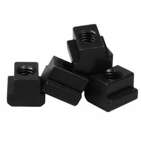 Écrous en T M5 M6 M8 8-32, tournage automatique de précision CNC, écrous en T solides en acier inoxydable et en laiton, fraisage rectangulaire carré, écrous en T coulissants pour rainure en T