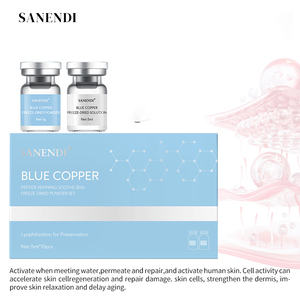 เซรั่มบำรุงผิว OEM บลูคอปเปอร์ ไฮยาลูรอนิค แอซิด เปปไทด์ PDRN ช่วยลดเลือนริ้วรอย ฟื้นฟูผิว บำรุงผิวให้ชุ่มชื้น ซ่อมแซมผิว บำรุงผิวให้ดูอ่อนเยาว์ - Product Image 3