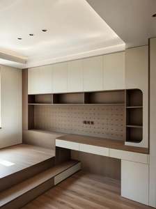 Armoire moderne en bois massif pliable et extensible, durable, pour chambre à coucher et salon, avec tailles et styles personnalisés, assemblée - Product Image 3