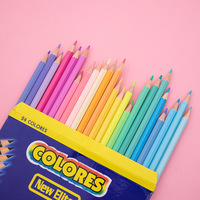 Crayons de couleur Yichen JX011 couleur macaron, 12 couleurs en boîte, à base d'huile, logo personnalisé, fourniture d'usine
