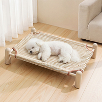 Lit surélevé universel en bois pour chats et chiens, respirant, toutes saisons, vente en gros en dropshipping, fournitures pour animaux de compagnie