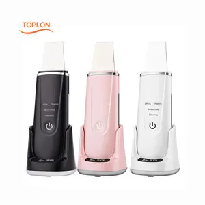 2021 New Products Electric Wireless Charging Face Scrubber ultrasonic Skin Scrubber Portable