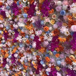 Mur de <span class=keywords><strong>fleurs</strong></span> artificielles en soie fabriqué en usine, toile de fond personnalisable, décoration carrée pour mariage et centre commercial, idéal pour les <span class=keywords><strong>photos</strong></span> - Product Image 5