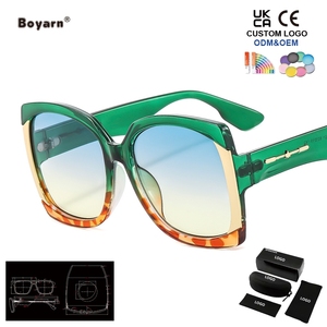 Gafas de Sol Cuadradas Grandes Retro Clásicas Boyarn para Mujer, Protección UV400, Lentes de Sol - Product Image 4
