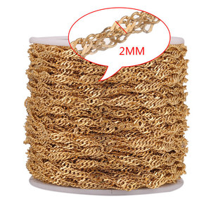 Wholesale 1.5-2.5MM Stainless Steel Water Wave <b>Necklace</b> <b>Chain</b> for DIY Handmade Anklets & Jewelry Accessories - Product Image 2