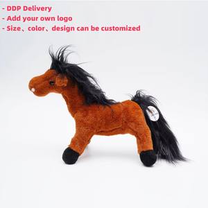 Peluche <span class=keywords><strong>de</strong></span> Caballo Realista Marrón para Niños, Regalo <span class=keywords><strong>de</strong></span> Año Nuevo 2026, Peluche <span class=keywords><strong>de</strong></span> Animales Adorable, Peluches <span class=keywords><strong>de</strong></span> Stitch Hechos a Mano - Product Image 3