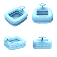 Piscine anti-éclaboussures extérieure de style marguerite piscines gonflables pour enfants pataugeoires à double couche réservoir d'eau piscine gonflable pour enfants