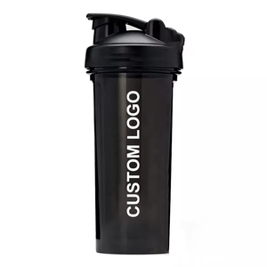 Wholesale Custom Logo 400ml 600 Workout Gym Sport Plastic Protein <strong>Shaker</strong> Bottle Shake Cup Water BPA Free Sample - Product Image 3