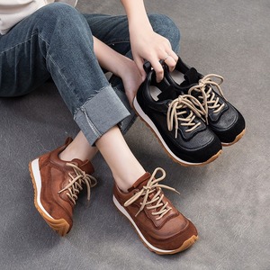 Zapatos deportivos casuales de suela gruesa, estilo retro, cómodos, estilo universitario, para mujer. - Product Image 5