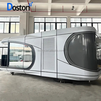Maison-capsule spatiale ultra moderne Linyi Luban Black 2025, modèle E7, conteneur de bureau, avec prix compétitif pour salon et parc