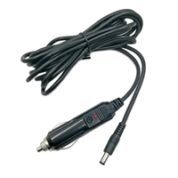 Kabel Konektor Pemantik Rokok Mobil ke DC 5.5*2.1mm Male dengan Sekring 5A 10A 15A dan LED untuk Mobil Truk Bus