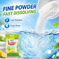 Lessive en poudre 4kg à double action nettoyante, mousse riche, pour machine à laver