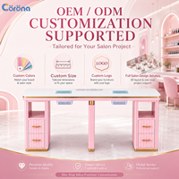 Fournisseur de solutions complètes pour salons de beauté OEM, mobilier professionnel pour salons de manucure, table de manucure avec armoire de rangement