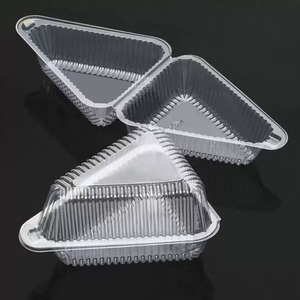 Quantité minimale de commande 1000 pièces Triangle clair en plastique PET matériel boîte à clapet à emporter cuisson emballage Sandwich boîte Salades Hamburger conteneurs - Product Image 6