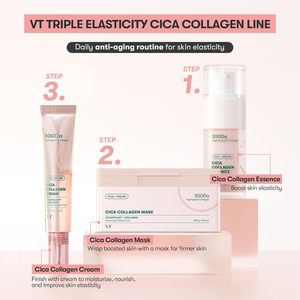Siero Viso VT Cica con Acido Ialuronico 300Da Idrolizzato, Rassodante e Idratante, 30ml per Donne - Product Image 3