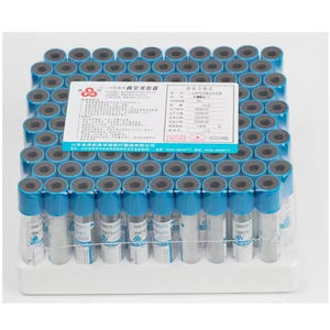 Tubo Descartável para Hemaglutinação <span class=keywords><strong>1</strong></span>:<span class=keywords><strong>9</strong></span> Citrato de Sódio, Ensaio, 2ml, Tampa Azul, Vacutainer de Pressão Negativa - Product Image 3