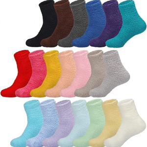 Offre Spéciale confortable moelleux chaud hiver femmes pantoufle microfibre dormir <span class=keywords><strong>chaussettes</strong></span> floues - Product Image 1